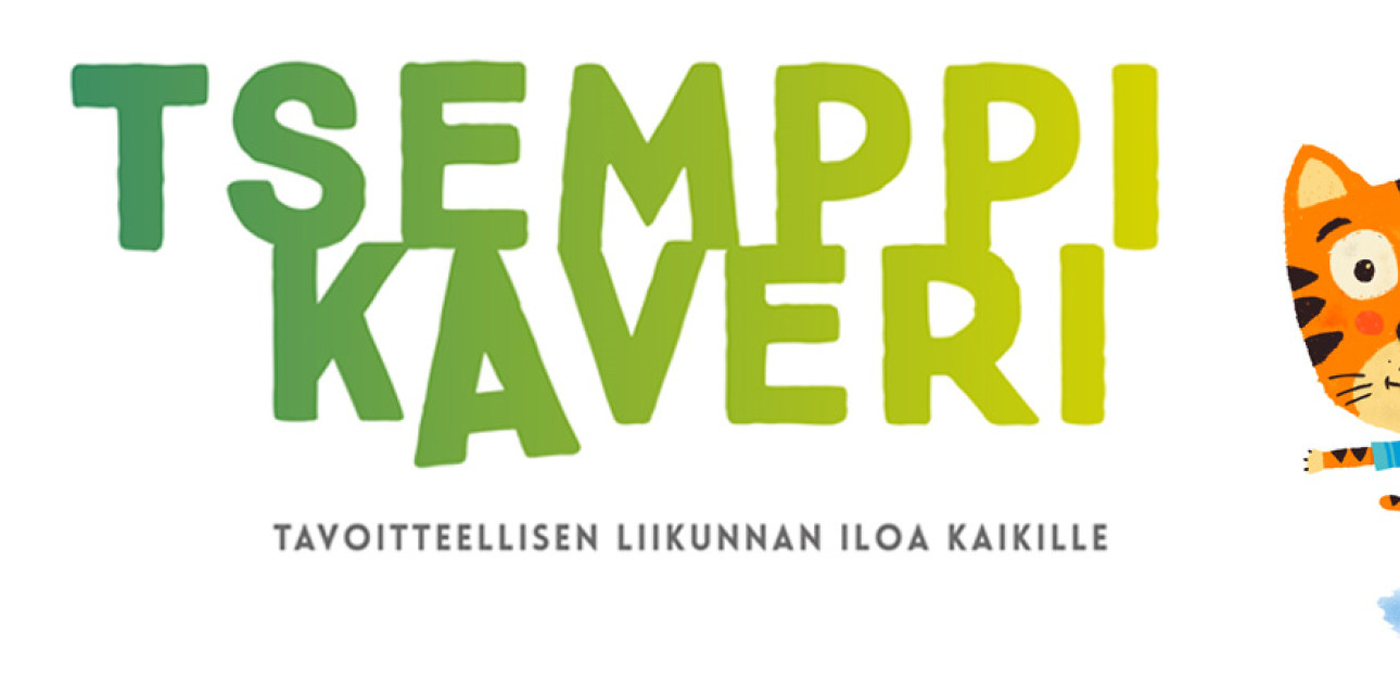 tsemppikaveri teksti ja tiikeri logo