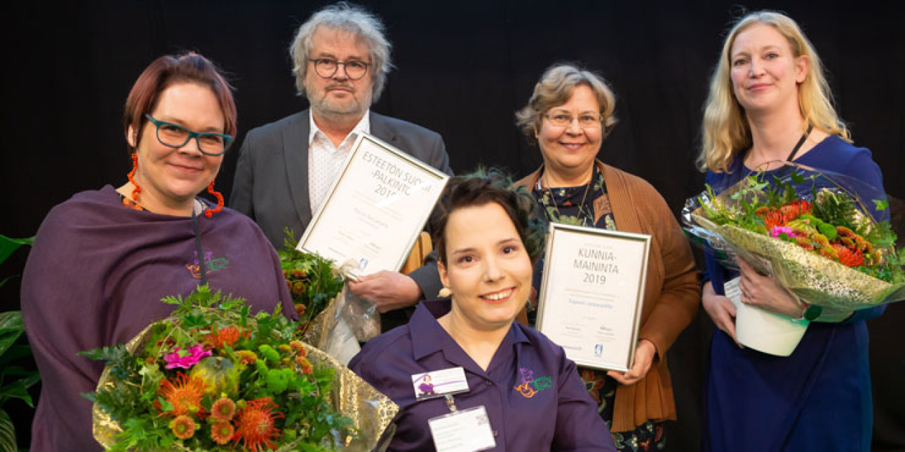 Esteetön Suomi 2019 -palkitut