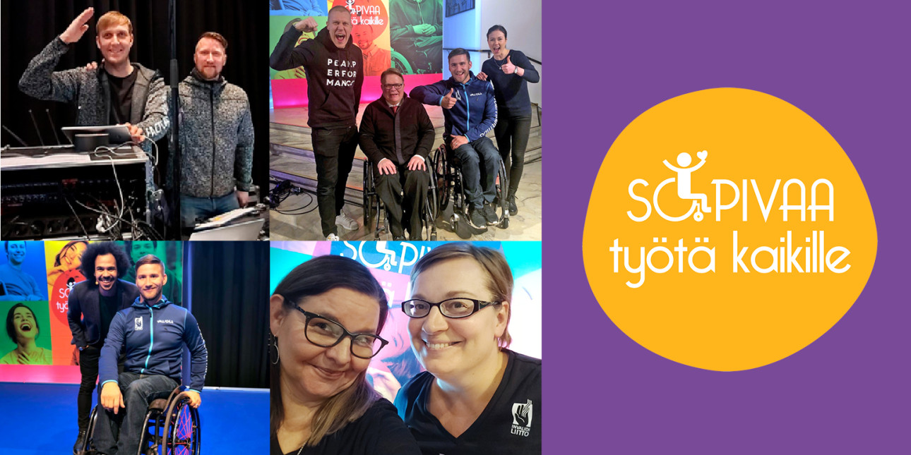 Kuvakooste Sopivaa työtä kaikille -kiertueesta