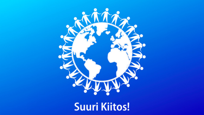 Suuri kiitos -kampanjan kuvituskuva.