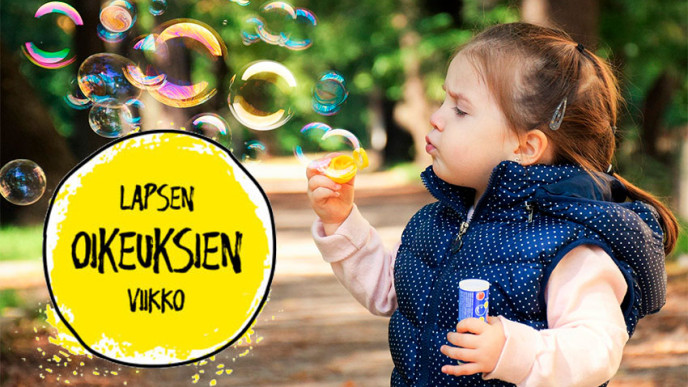 Lapsen oikeuksien viikko 2020. Kuvituskuva.